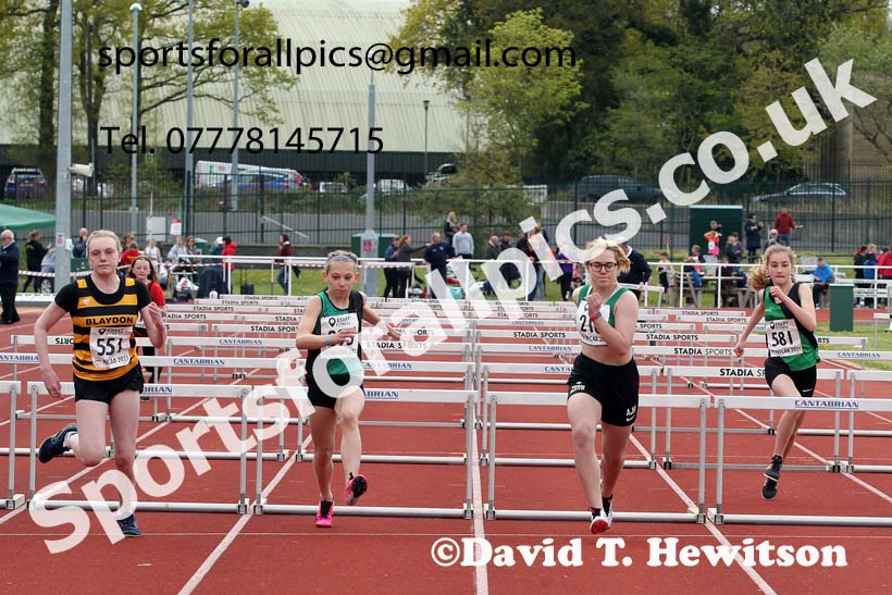 Hurdles, 2021 NECAA Middlesbrough Open Meting, Sunday, May 9th. Photo: David T. Hewitson/Sports for All Pics